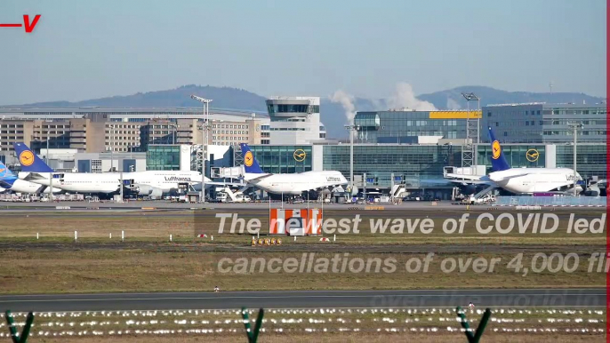 Thousands of Flights Canceled in a Single Day Due to Omicron Wave