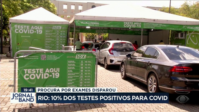 A procura por testes de covid disparou em várias cidades. No Rio de Janeiro, os resultados positivos aumentaram 16 vezes em duas semanas. #BandJornalismo