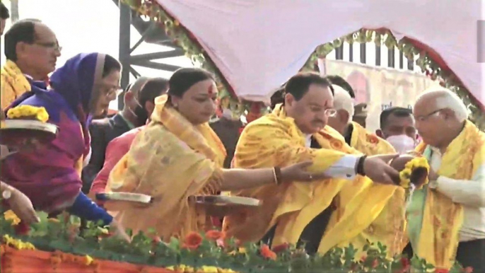 JP Nadda on Ayodhya tour along with other BJP CMs