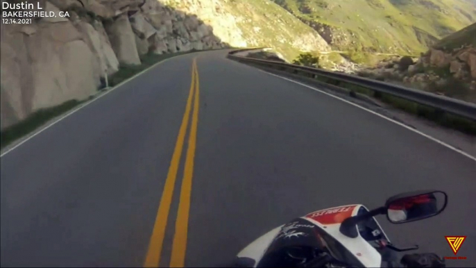 Nearly run off the road. — BAKERSFIELD, CA | Close Call | Footage Show