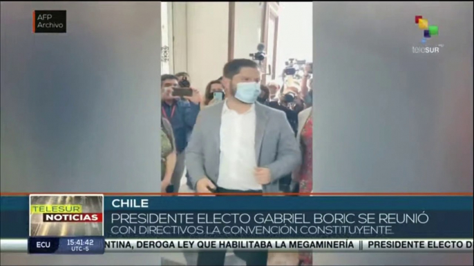 teleSUR Noticias 15:30 21-12: Chile: Mesa constituyente sostiene conversaciones con Gabriel Boric