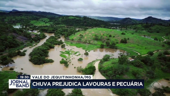 Produtores rurais sofrem com excesso de chuva no interior de Minas Gerais.