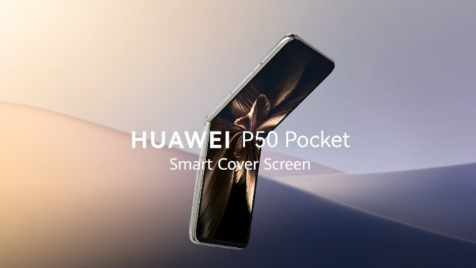 HUAWEI P50 Pocket - Smart Cover Screen