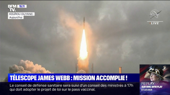 Télescope James Webb: le récit d'un lancement réussi