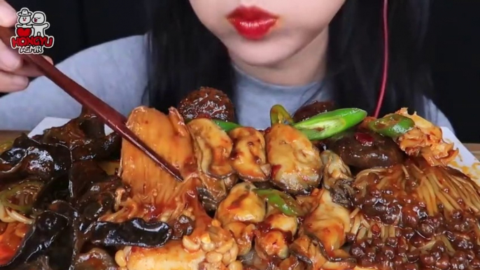 ASMR SPICY OYSTER, MARA MUSHROOMS, TTEOKBOKKI 마라 버섯모듬, 매운 떡볶이 먹방(레시피) COOKING&EATING SOUNDS MUKBANG