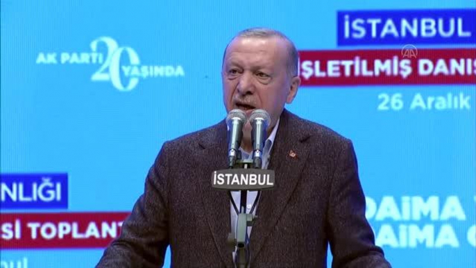 Cumhurbaşkanı Erdoğan: "(İBB) Bir hesaba göre 13 bin 500, bir hesaba göre 15 bin kişiyi işten çıkarıp aralarında terör örgütüyle iltisaklıların da...