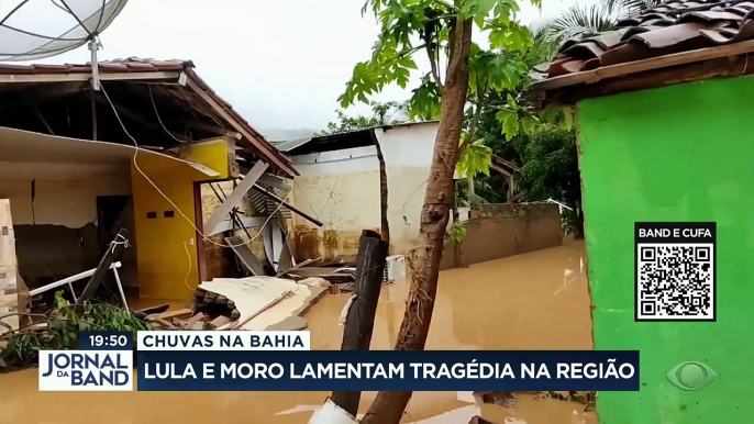 A tragédia das chuvas na Bahia foi o assunto do dia nas redes sociais do ex-presidente Lula, do ex-juiz Sergio Moro e do presidente Jair Bolsonaro.