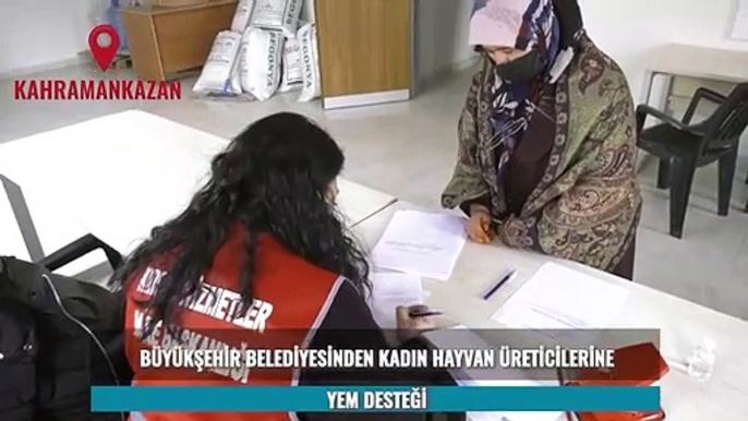 Mansur Yavaş duyurdu: Kadın hayvan üreticilerine yem desteği