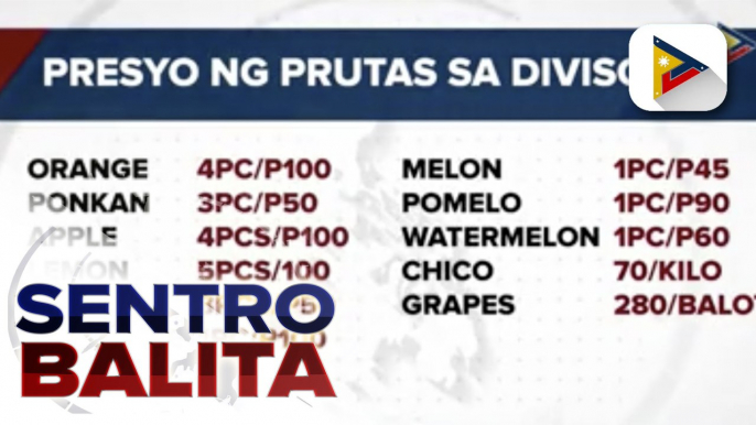 Mga mamimili ng prutas, dagsa na sa Divisoria; Presyo ng mga prutas, tumaas na