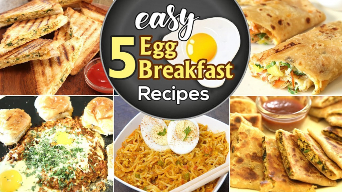 5 Easy Egg Recipes in Marathi | Breakfast Recipes For Kids | सोप्या आणि स्वादिष्ट EGG रेसिपीज