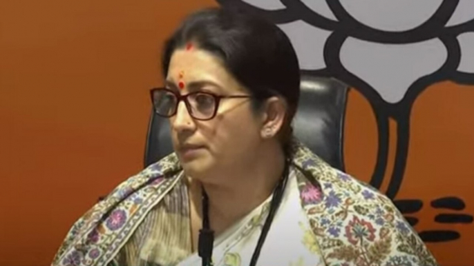 PM Modi Security breach: Smriti Irani hits Congress Party