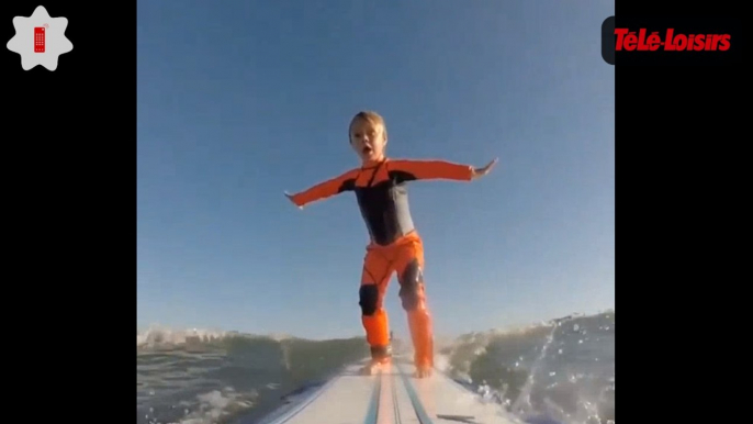 Une petite fille s'essaye au surf à seulement 4 ans... Le zapping web !