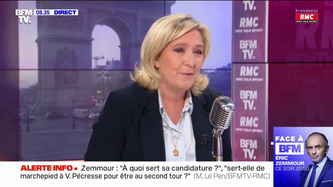 Marine Le Pen sur la vaccination: "Laissez tranquilles les jeunes et les enfants"