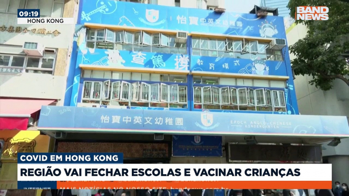 Hong Kong vai fechar colégios e começar a aplicar vacinas em crianças com mais de 5 anos para combater o aumento do n° de casos de Covid provocado pela variante Ômicron.Saiba mais em youtube.com.br/bandjornalismo#BandNews