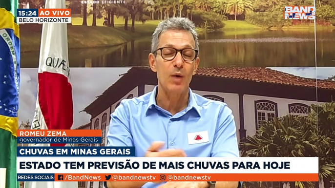 Desde o início do ano, o estado de MG vem sofrendo com as chuvas com enchentes, estradas fechadas e desabrigados. O governador comentou sobre o assunto.