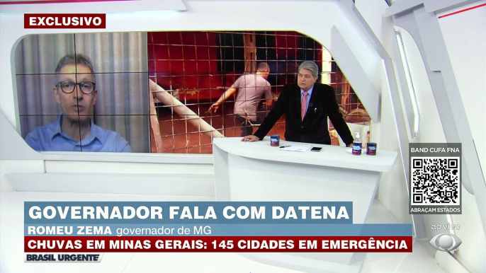 O governador de Minas Gerais, Romeu Zema, lamentou a tragédia de Capitólio. Ele também falou sobre as fortes chuvas que atingem o Estado e já deixam 145 cidades em emergência.