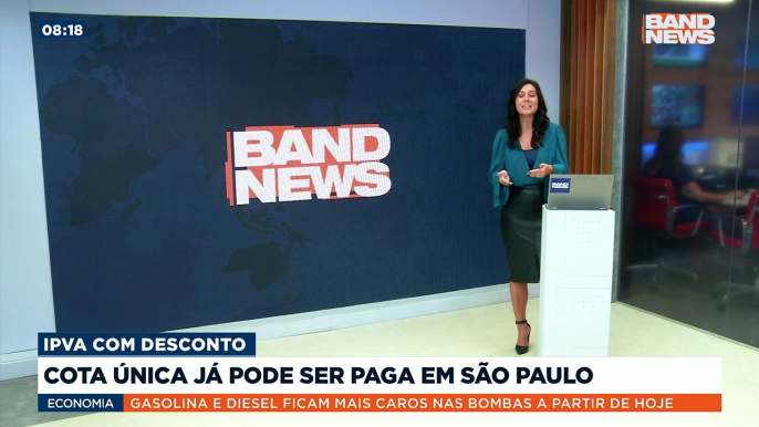 Começou a vencer nesta semana, em São Paulo, o pagamento da cota única do IPVA com desconto de 9%. Saiba mais em youtube.com.br/bandjornalismo#BandNews #IPVA