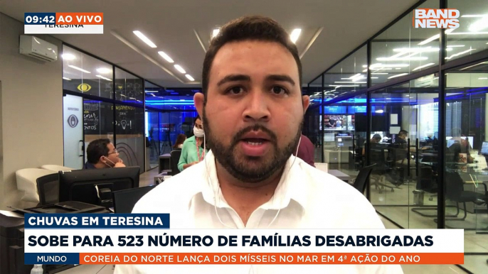 Subiu para 523 o número de famílias desabrigadas devido as inundações provocadas pelas chuvas em Teresina. A capital tem mais de 50 áreas de risco.Saiba mais em youtube.com.br/bandjornalismo