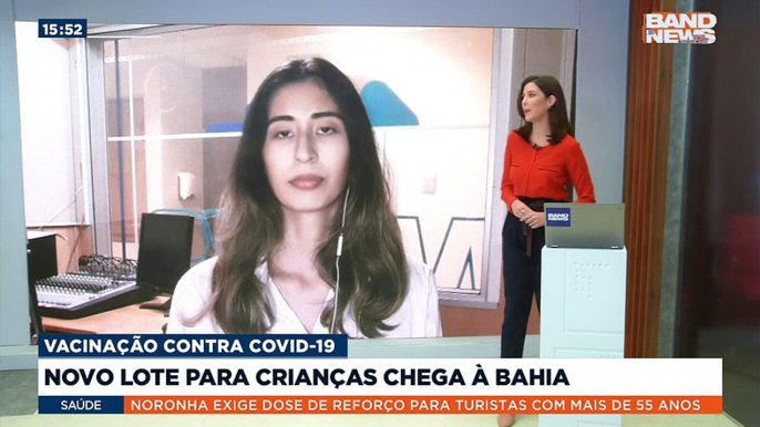 Mais um lote de vacinas contra a Covid-19 para crianças chegou à Bahia. A repórter Yumi Kuwano tem as informações.Saiba mais em youtube.com.br/bandjornalismo