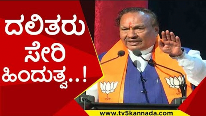 ಜಾತಿ ಅಭಿವೃದ್ದಿ ಆದರೆ ಹಿಂದುತ್ವ ಅಭಿವೃದ್ದಿ ಆಗತ್ತೆ..! ks eshwarappa | karnataka | bjp | tv5 kannada