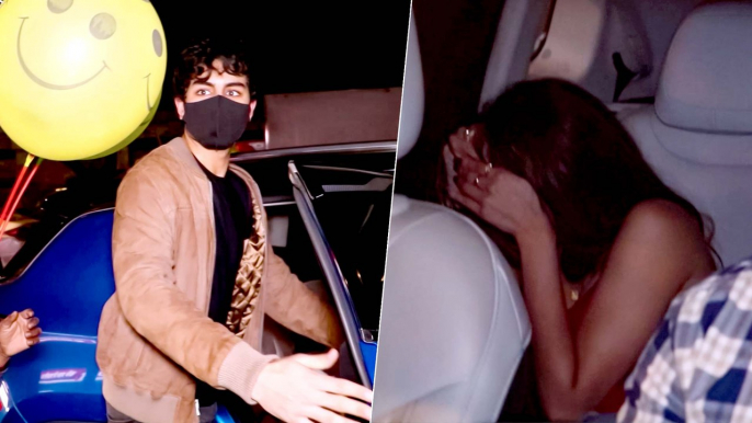 Shweta Tiwari's Daughter Palak Tiwari Hides Her Face When Clicked with Ibrahim Ali Khan