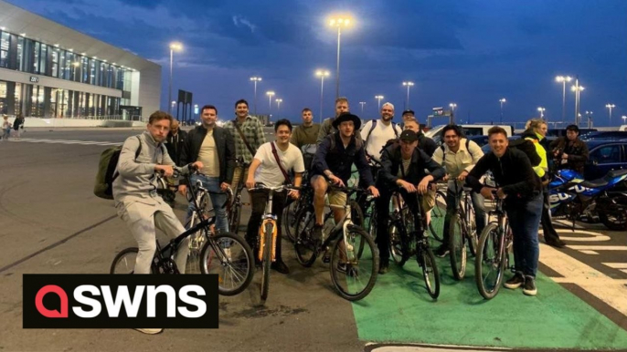 Stranded Brits on Amsterdam stag-do buy bikes to complete epic 230-mile mission home