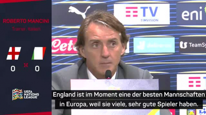 Mancini: "England ist eine der besten Mannschaften"