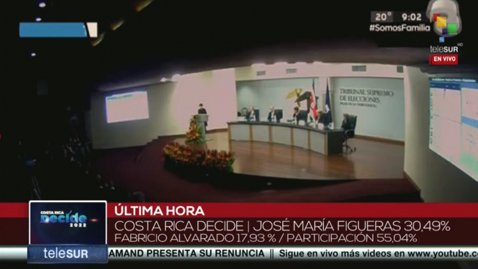 TSE costarricense da a conocer primeros resultados oficiales tras comicios generales