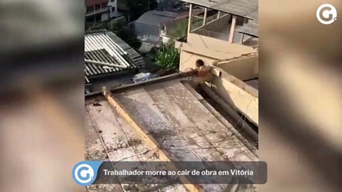 Trabalhador morre ao cair de obra em Vitória