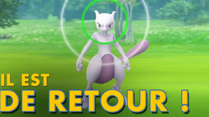 Pokémon Go : les raids EX avec Mewtwo reviennent le 9 janvier, voici comment être invité