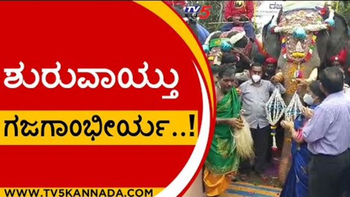 ಶುರುವಾಯ್ತು ಗಜಗಾಂಭೀರ್ಯ..! | Dasara | Mysuru | Tv5 kannada