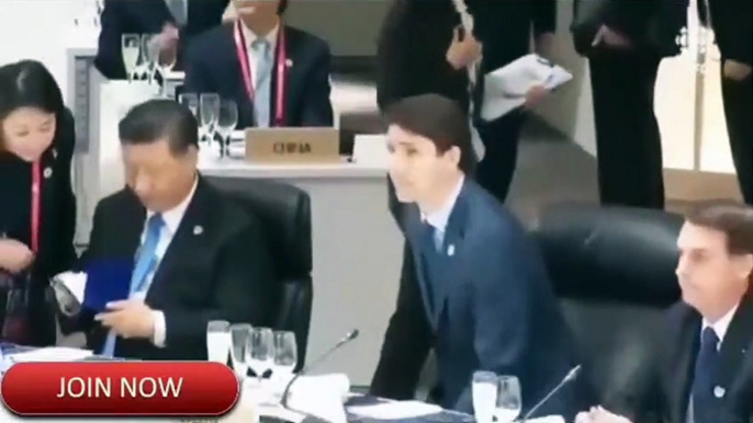 Disfruten de Bolsonaro haciéndole la "cobra" a Trudeau