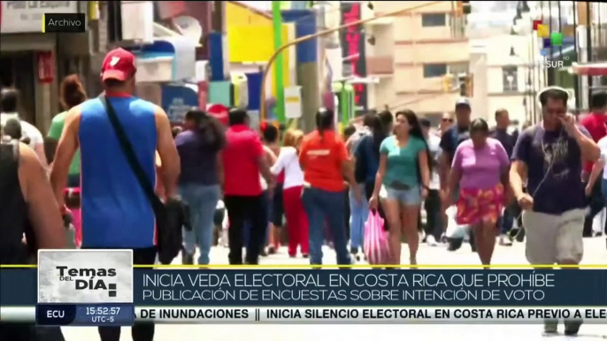 Costa Rica: Inicia veda electoral de cara a comicios generales