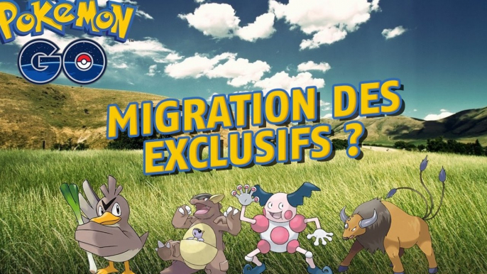 Pokémon Go : les Pokémon exclusifs aux régions vont peut-être migrer d'après Niantic