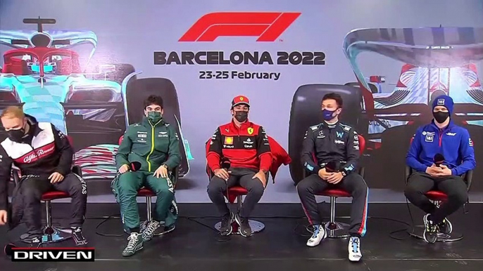 F1 2022 Barcelona Testing - Day 3 - Drivers' Press Conference - Part 1