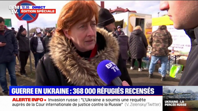 "J'ai besoin de mon fils": cette Française est venue jusqu'à la frontière polonaise pour chercher son fils bloqué en Ukraine
