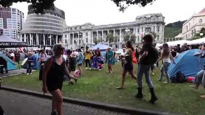 New Zealand anti-vaccine protesters continue their siege of parliament.