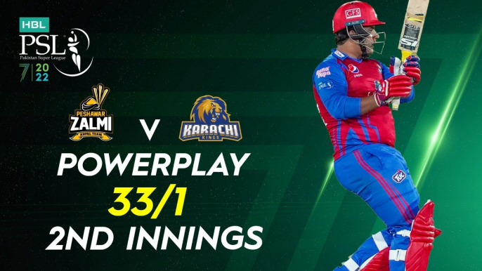 Karachi Kings Powerplay | Peshawar Zalmi vs Karachi Kings | Match 19 | HBL PSL 7 | ML2G