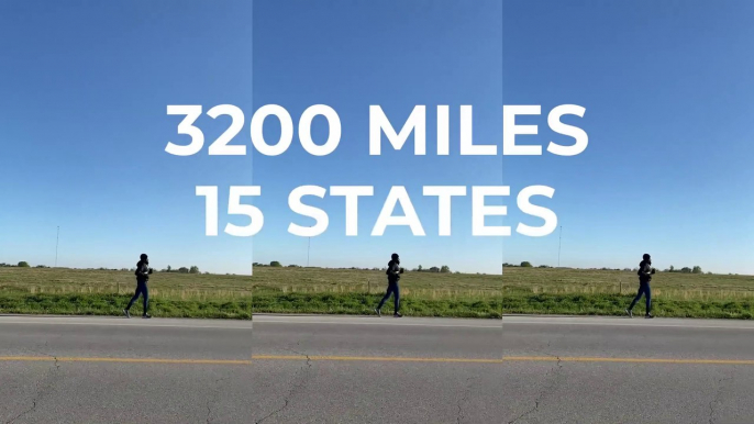 Running Across America -  Hellah Sidibe Runs 3,187 Miles Across The USA