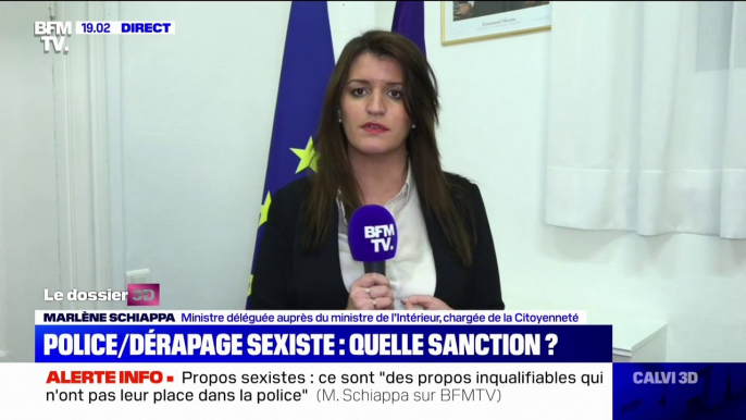 Injures sexistes par un policier: Marlène Schiappa se dit "choquée du mécanisme utilisé", le policier "a blâmé la victime"