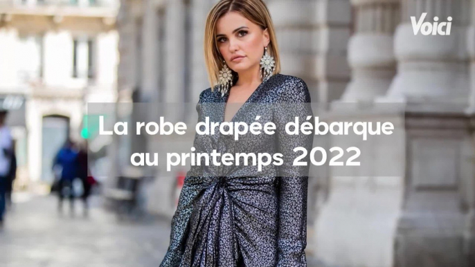 VOICI : Mode : la robe drapée pour toutes les morphologies (1)