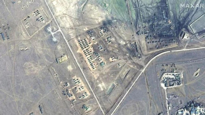 Satellite images show Russian military activity near Ukraine