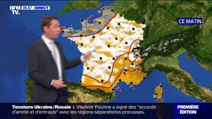 Le temps s'améliore ce mardi, avec moins de vents et de précipitations