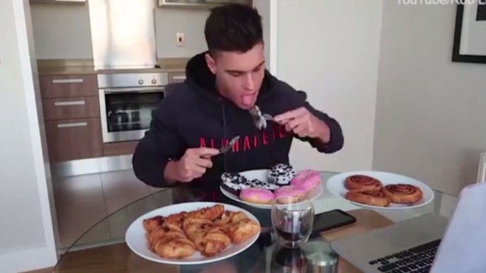 Rob Lipsett, blogueur fitness irlandais, relève un défi fou : manger 20 000 calories en une journée