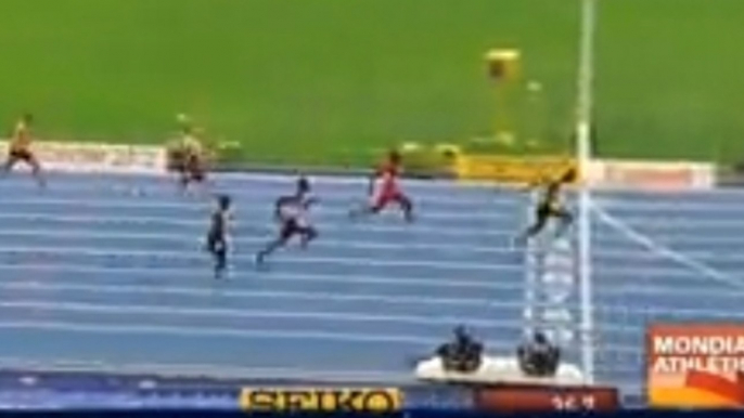 Championnat du monde d'athlétisme 2013 : Usain Bolt médaillé d'or avec le relais 4x100m