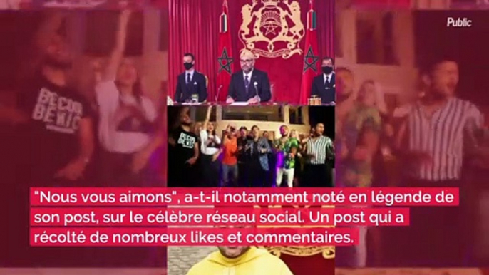 Le look très surprenant du Roi Mohammed VI du Maroc : blazer bariolé, jeans destroy... un souverain hyper stylé !