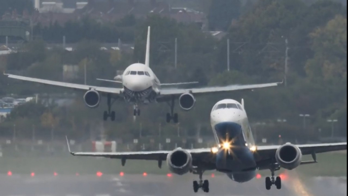 Birmingham : Deux avions sur la même piste d'atterrissage en même temps