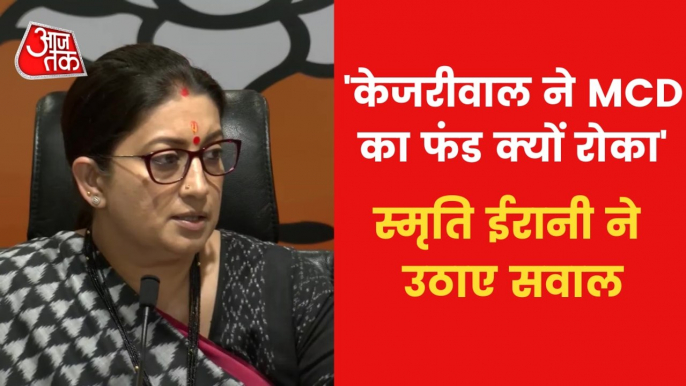 Smriti Irani hits back at Kejriwal over MCD election remarks