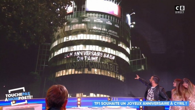 "Bon anniversaire Baba" : Cyril Hanouna se souhaite un bon anniversaire sur la tour TF1