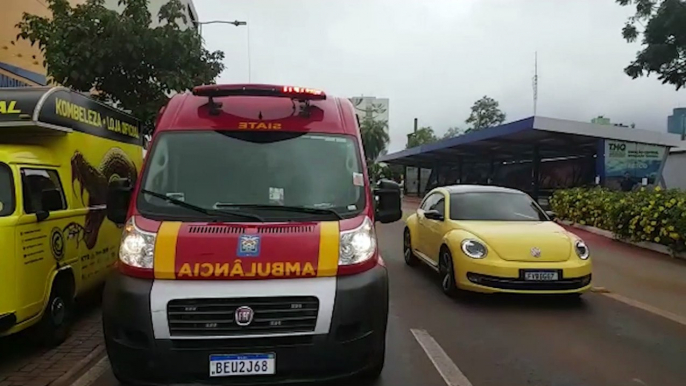 Após passar mal, idoso cai e bate a cabeça, precisando ser socorrido pelos Bombeiros